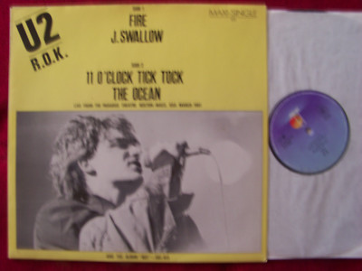 U2 - Fire / J. Swallow / 11 O´clock tick / The ocean    Top German Maxi
