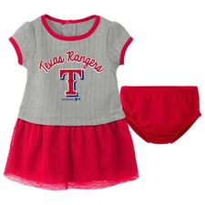 Outerstuff MLB Infants & Toddlers Texas Rangers Dress and Bloomers Set