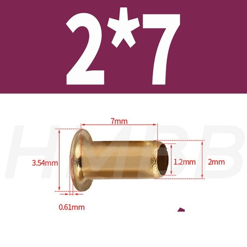 Tube Rivets Mini Eyelets Leather Craft Print Paper Scrapbook Card Making M0.9-M6 - Picture 23 of 73