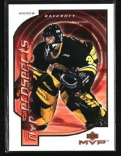 Andrew Raycroft 2000 Upper Deck MVP #218 Hockey Card