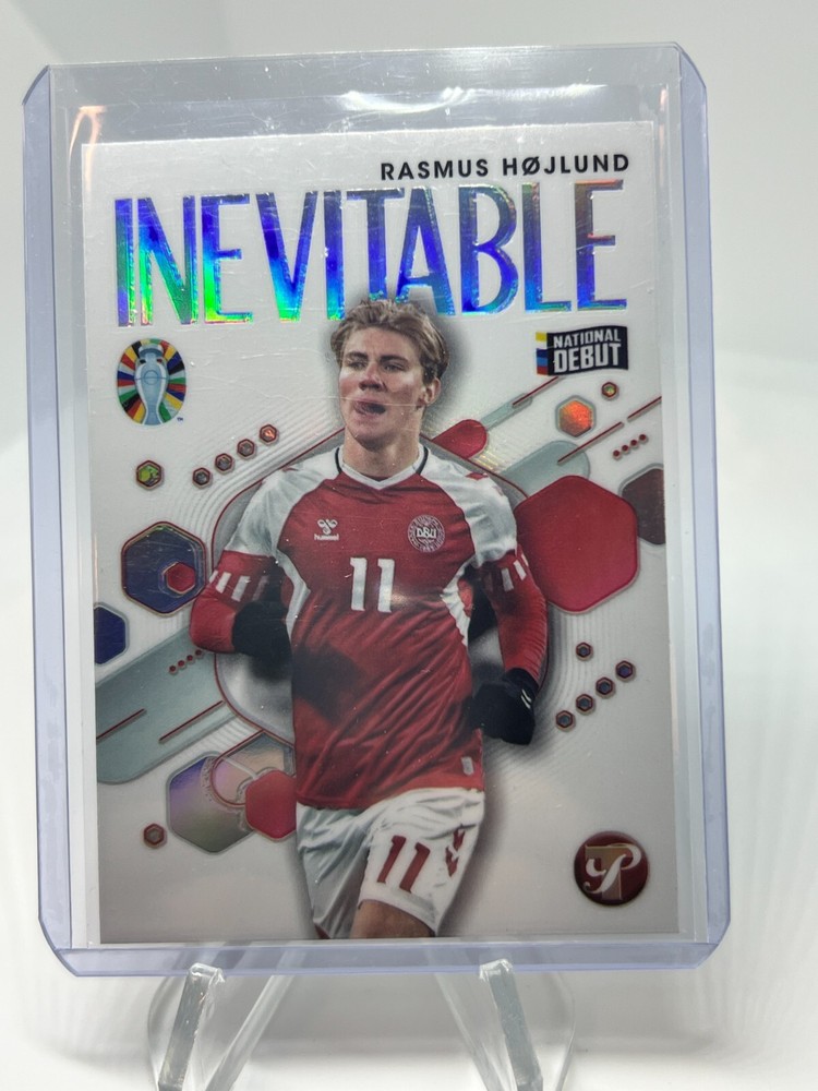 2024 Topps UEFA EURO Pristine Rasmus Hojlund Inevitable Norway Card IV-RH