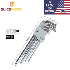 9-Piece Ball Head Hex Wrench Set MASTERPROOF PROFESSIONAL Made in Germany