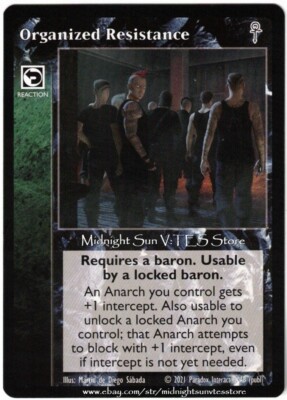 Organized Resistance Fifth Edition V5 2021 V:TES VTES Vampire CCG