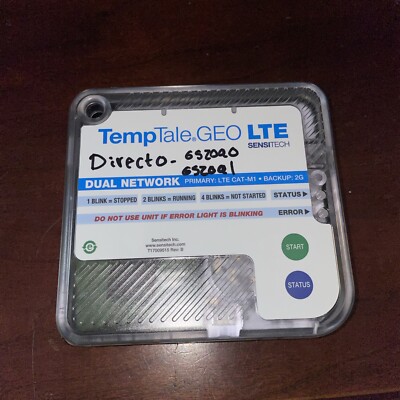 Sensitech Temptale Geo LTE Cat-M1 Real-Time Temp Monitor