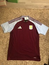 adidas Aston Villa FC 24/25 Sponsorless Home Jersey JD1235 Men's Large Brand New