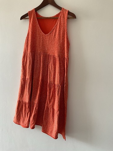 Robe bleue avec petites fleurs neuve Talia Benson taille unique (sm3