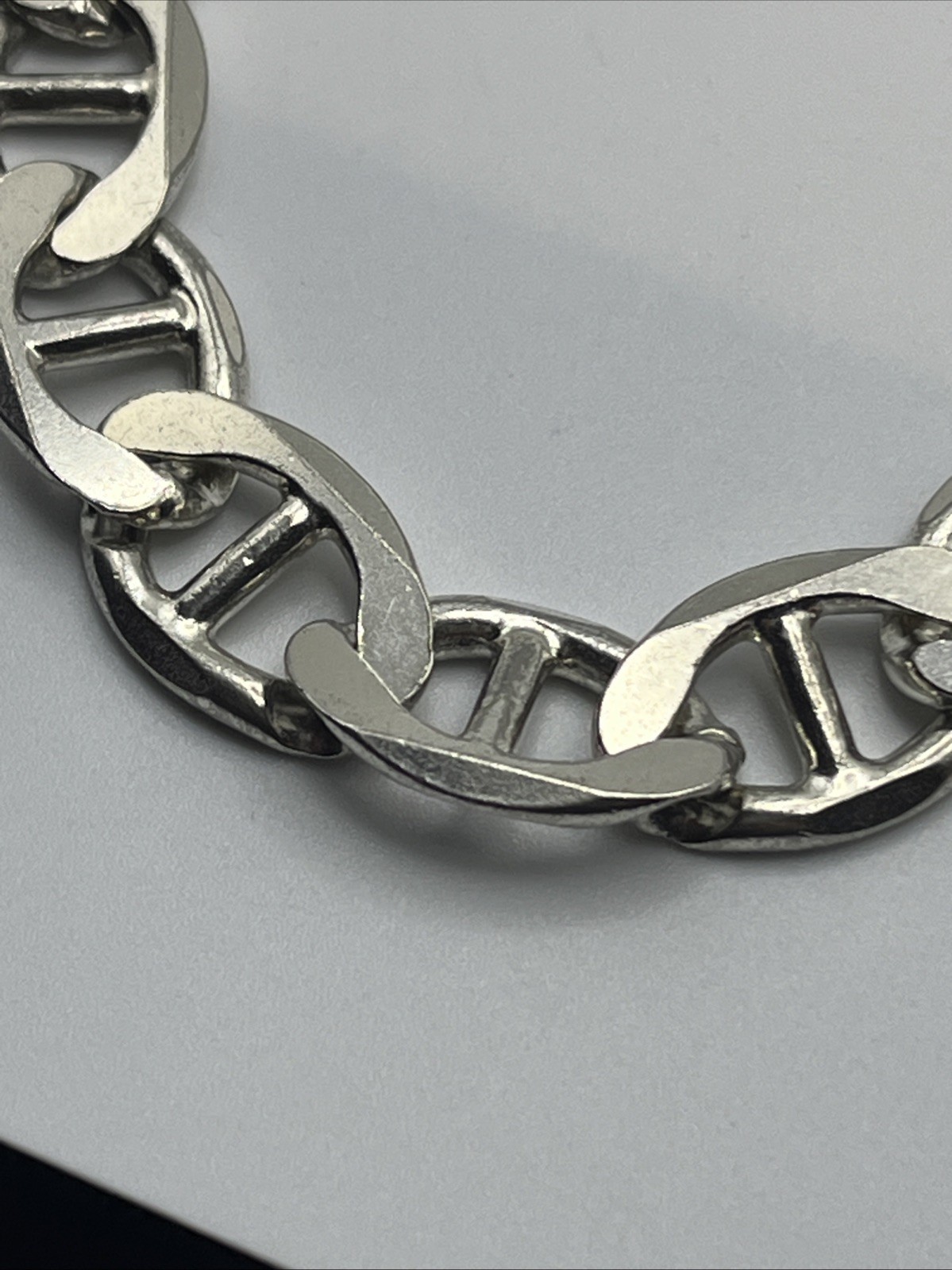 Solid Sterling Silver Gucci Link Chain Heavy-83.5… - image 8
