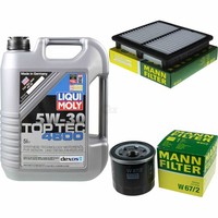 Mann Inspektionspaket 5L Liqui Moly Top Tec 4600 5W-30 FüR Daewoo Matiz 1.0 0.8