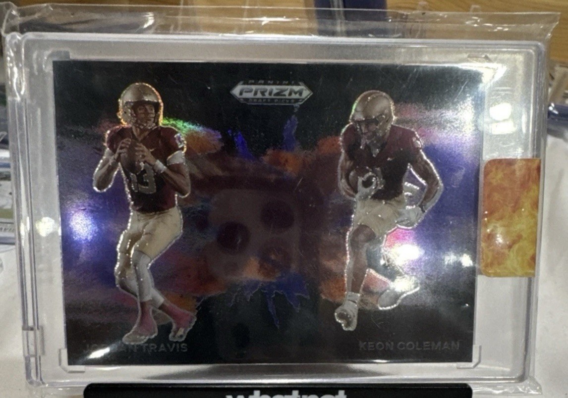 2024 Prizm Draft Picks Dual Color Blast Jordan Travis/Keon Coleman - CBD-FSU1