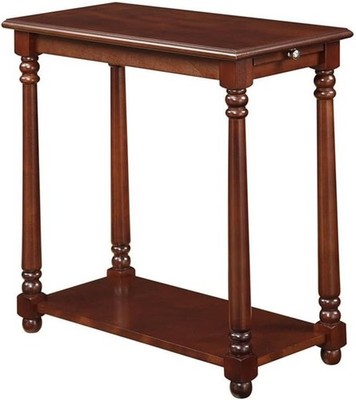 Small Narrow Chair Side End Table Accent For Living Room Office Furniture Thin