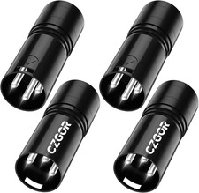 3-Pin DMX Terminator 4 Pack, 120 Ohm XLR Terminators, 3 Pin Male Optimal Signal