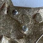Vintage Unusual LEDO Free Flowing Brooch Pin with AMBER Rhinestones — photo 4