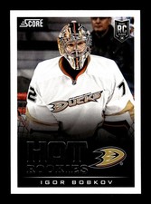 600. 2013-14 score . #722 Igor Bobkov - Anaheim Ducks . RC ROOKIE panini . PWE