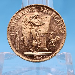 Frankreich 20 Francs 1893 A Stehender Engel Genius 6 45 Gramm 900 Gold Vz