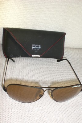(3297) Sonnenbrille Cebe Original Swissair Pilot Pilotenbrille mit Etui