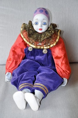 Vintage Harlekinpuppe | Le Petit Pierrot | Collection de Poupées