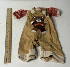 Vintage Hasbro Cabbage Patch Kids Teddy Bear Overalls & Shirt Clothes # 76