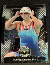 KATIE LEDECKY 2025 LEAF METAL WOMEN OF SPORT SILVER CRYSTAL PRIZM 1/1 USA 🔥🔥