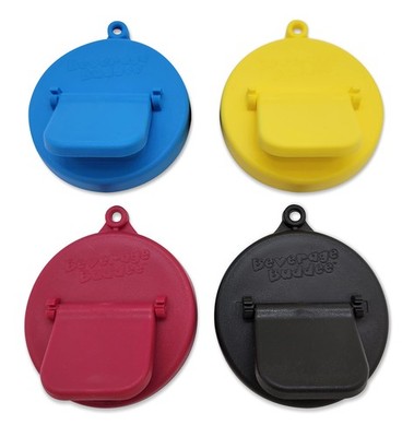 4 Pack Reusable Soda Can Savers Pop Drink Covers Lid Protector Spill Free Bottle