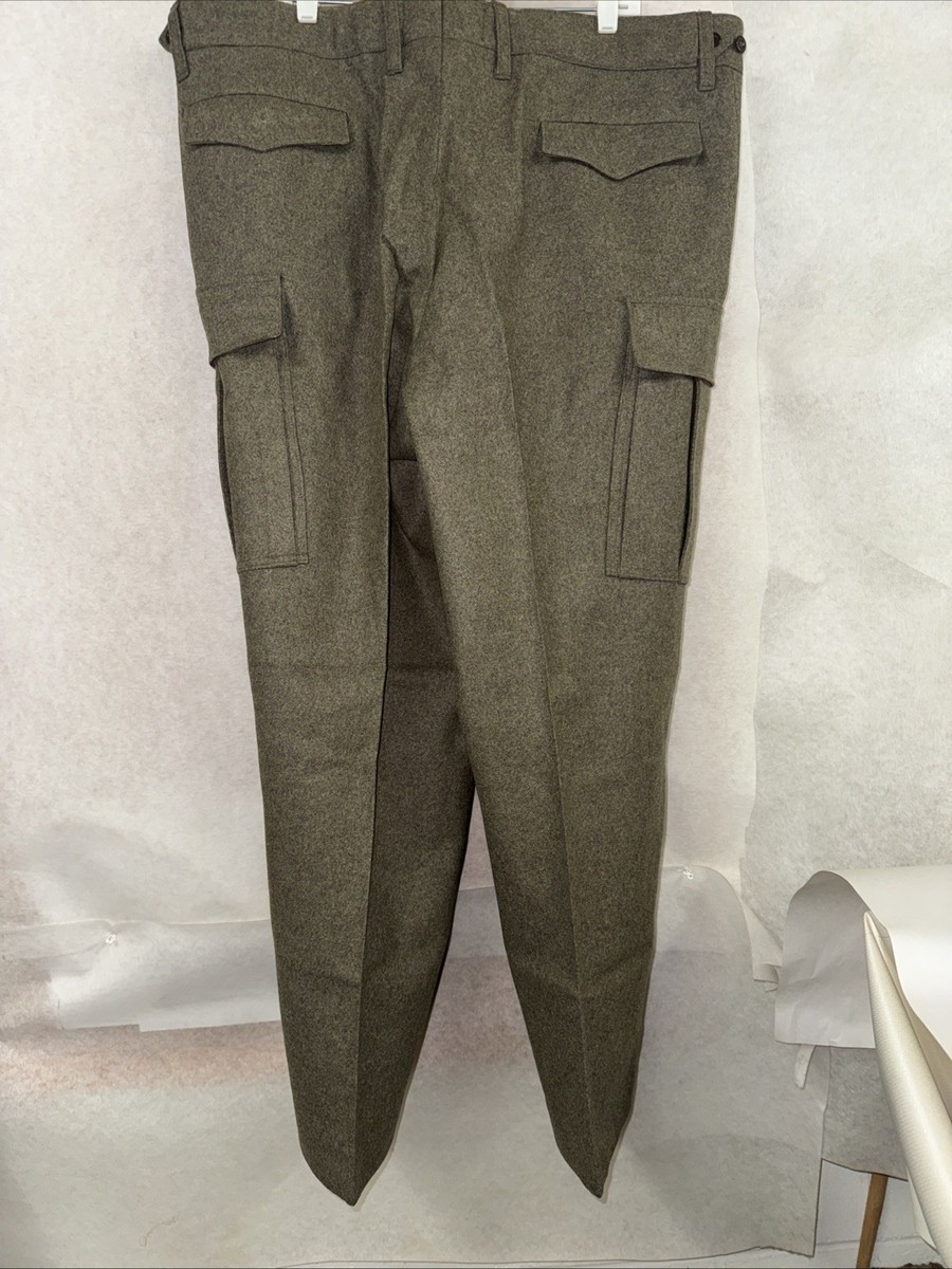 Vintage 1968 West German Bundeswehr M65 Wool Field Pants 45x30