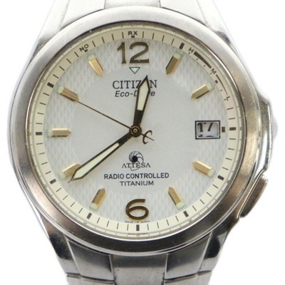 CITIZEN ATESSA H410 T003788 Watch Solar with Calendar Silver Color GY18 MQ Men s