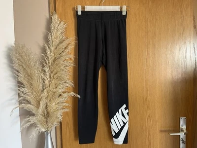 Nike Damen Leggings ~ Gr. XS ~ schwarz mit Logo unten ~ Tights ~ Basic ~ Top - Bild 1 von 4