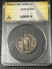 1920-D Standing Liberty Quarter - 25 Cents - ANACS G4 Key Date Rare