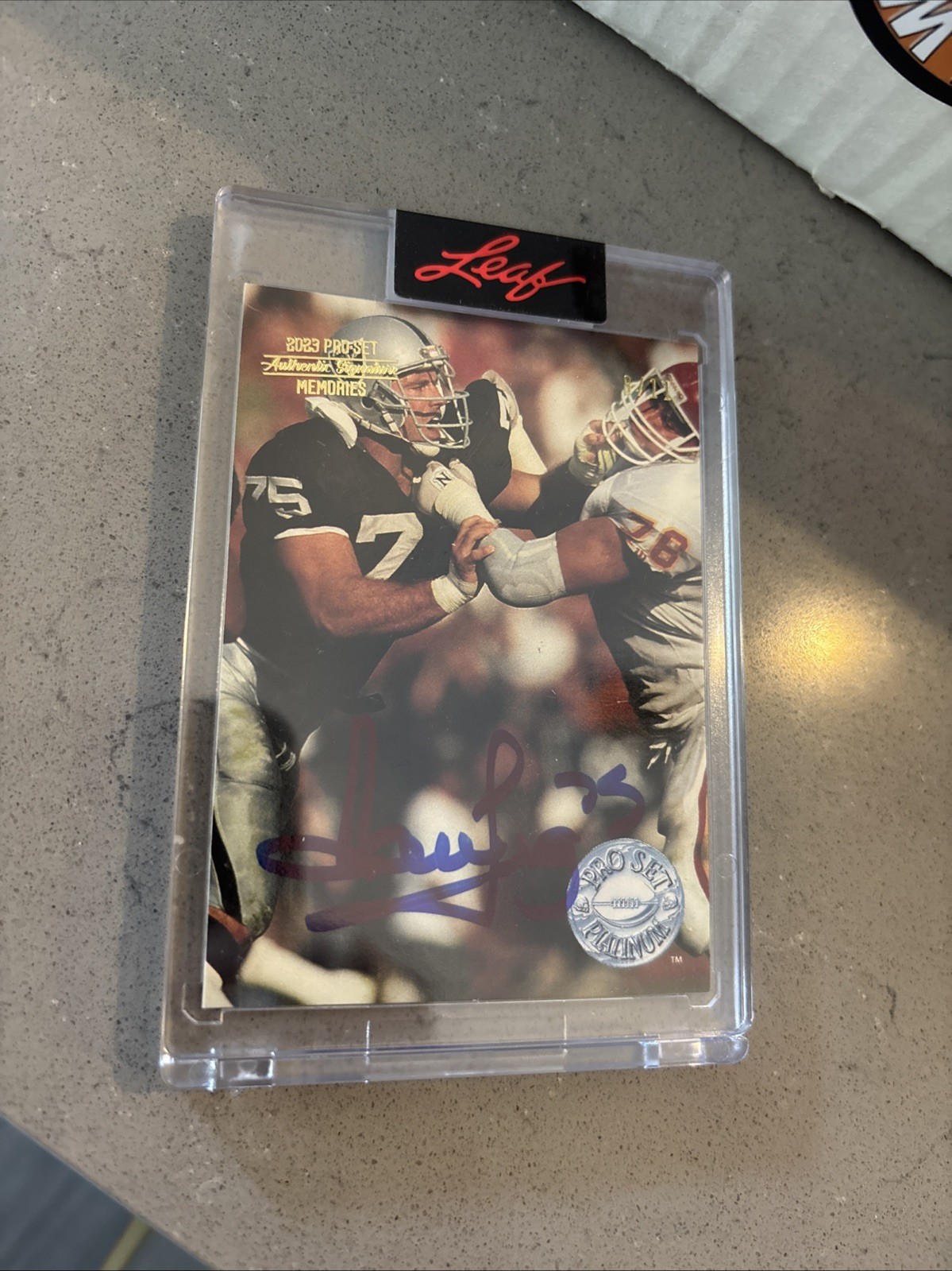 1991 Pro Set Platinum - Howie Long #54 Auto /11