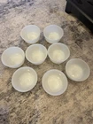 Vintage Lot of (8) Anchor Hocking Fire King Custard Cups/Bowla Milk Glass