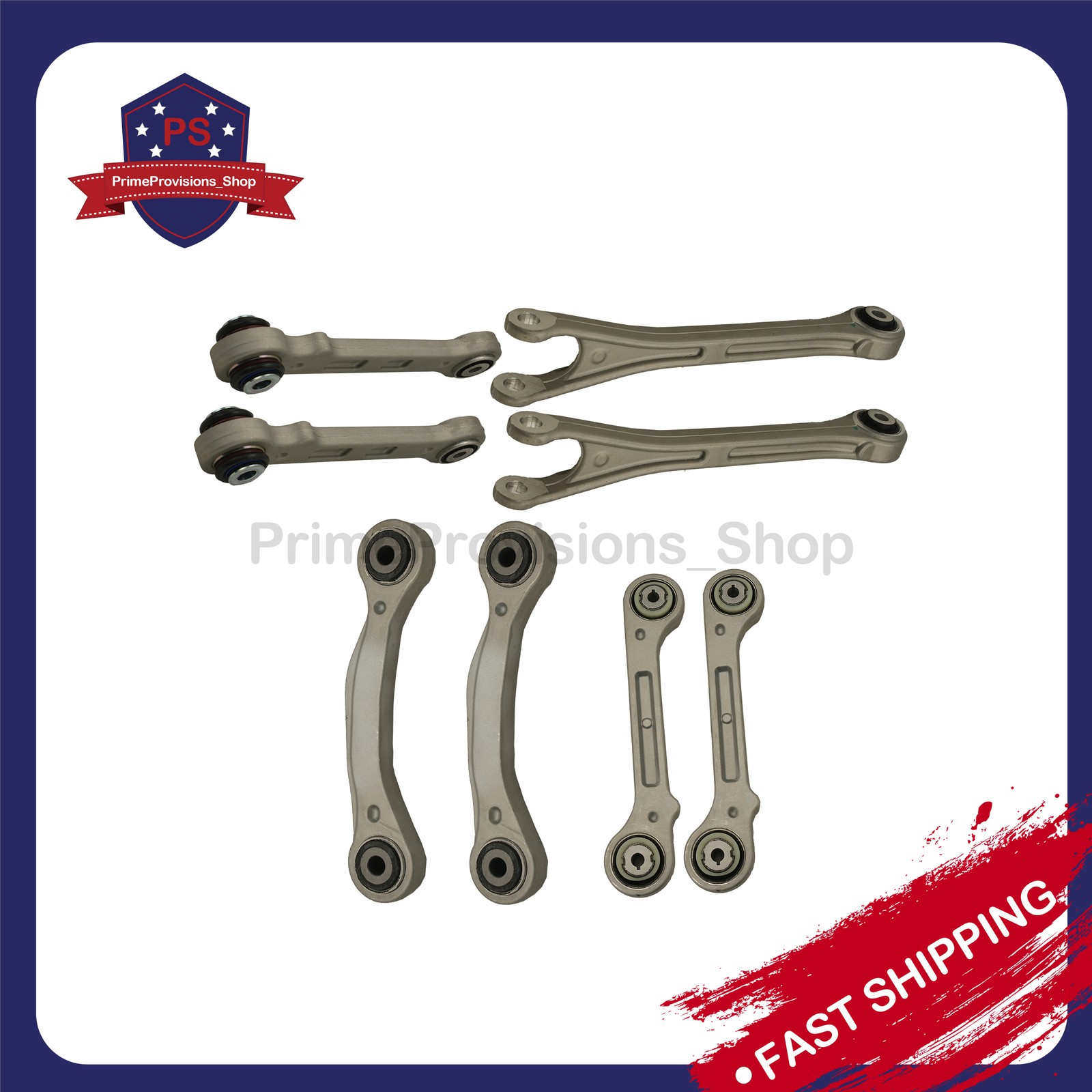 NEW 8PCS Fit 2017+ Maserati Levante Rear Suspension Control Arm Kit