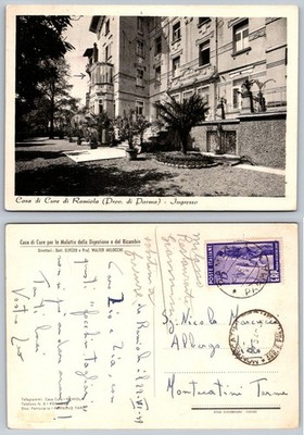 1949 Ramiola Parma Italy Postcard Casa di Cure di Ramiola Sanatorium RPPC Posted