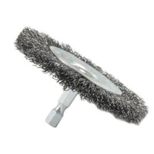 72735 Wire Wheel Brush, Coarse Crimped with 1/4-Inch Hex Shank, 3-Inch-By-.012-I