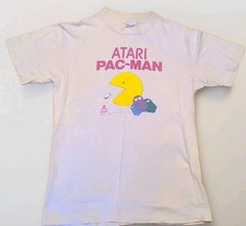 Vintage 1982 Atari Pacman t shirt M 80s gamer PACMAN Namco
