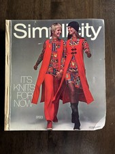 Vintage SIMPLICITY Counter CATALOG Sewing Pattern Book February 1970 - Groovy!
