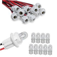 T10 Extension Harness - Plug Connector with 10 Bulbs and 10 Sockets for Brake,
