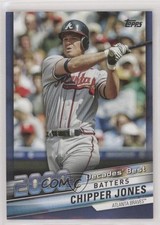 2020 Topps Update Decades Best Batters Blue Chipper Jones #DB-70 HOF 0t2
