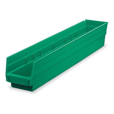 AKRO-MILS 30124GREEN Shelf Bin,Green,Indstr Grd Poly,4 in 1UMT7