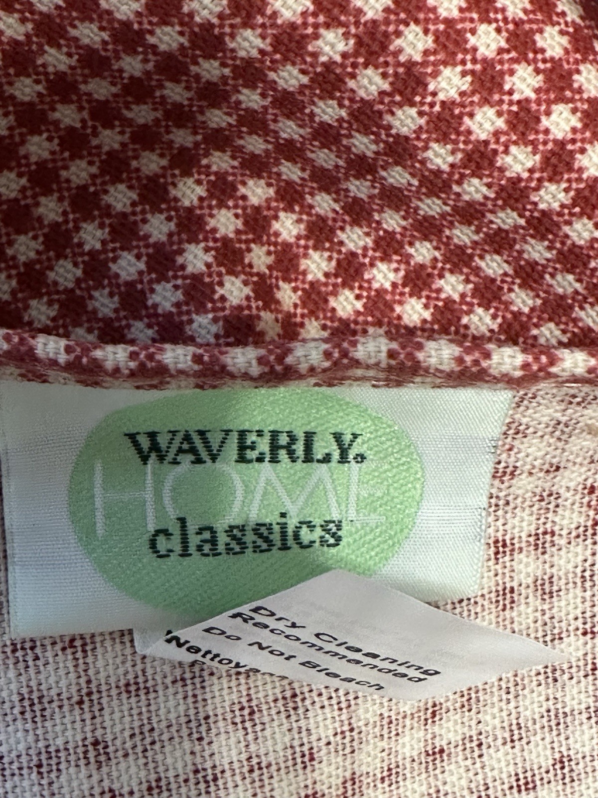 Waverly Red Toile French Country Life Valance Scalloped Layers Red Gingham