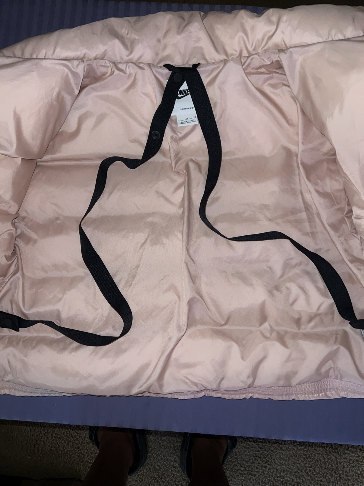 SACAI X NIKE Giacca Nike donna Sportswear Therma FIT serie City rosa Oxford taglia L nuova con etichetta