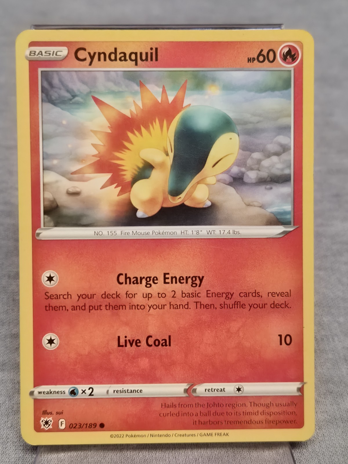 Cyndaquil 23/189 Astral Radiance Common Pokémon TCG 2022