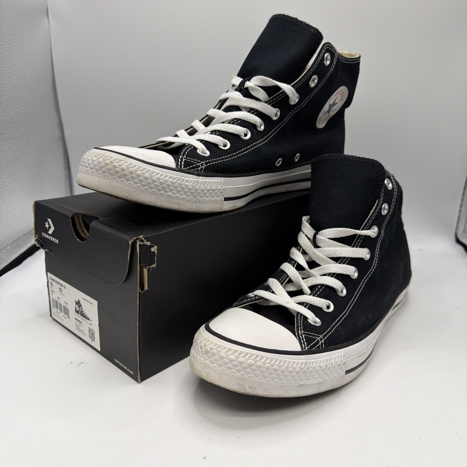 Converse Unisex CT All Star Hi M9160 Black Casual Shoes Sneakers Size M 13 W 15