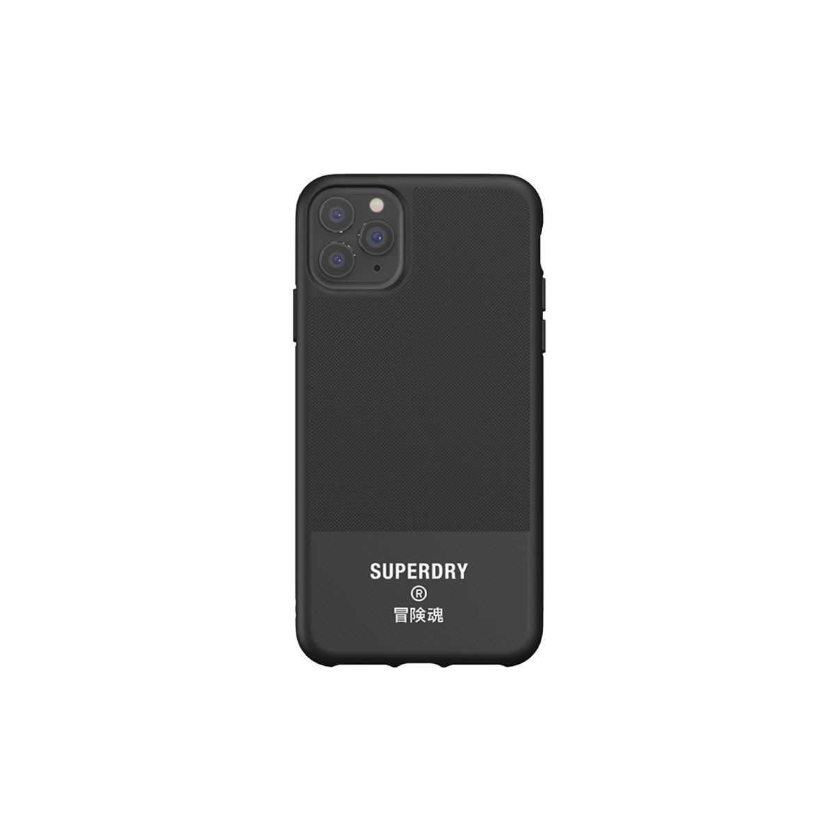 Coque iPhone 11 Pro Max Superdry Canvas Noir la haute couture du TPU