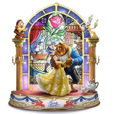 2023 THE BRADFORD EXCHANGE Beauty And The Beast Waltz Couple Figurine Disney N