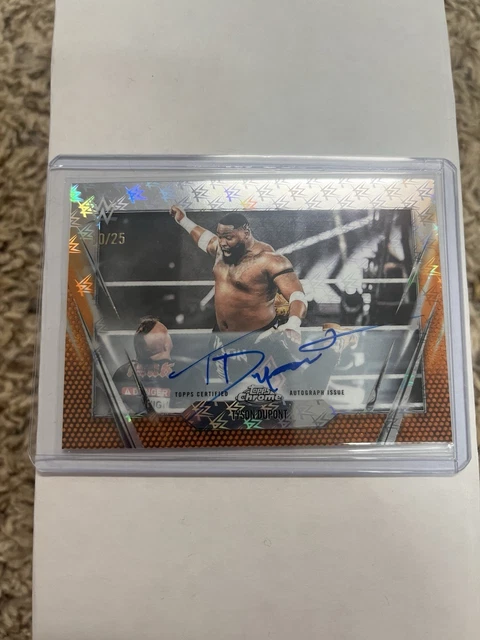 Tyson Dupont 2026 Topps Chrome WWE Logofractor Auto /25 Variation SSP