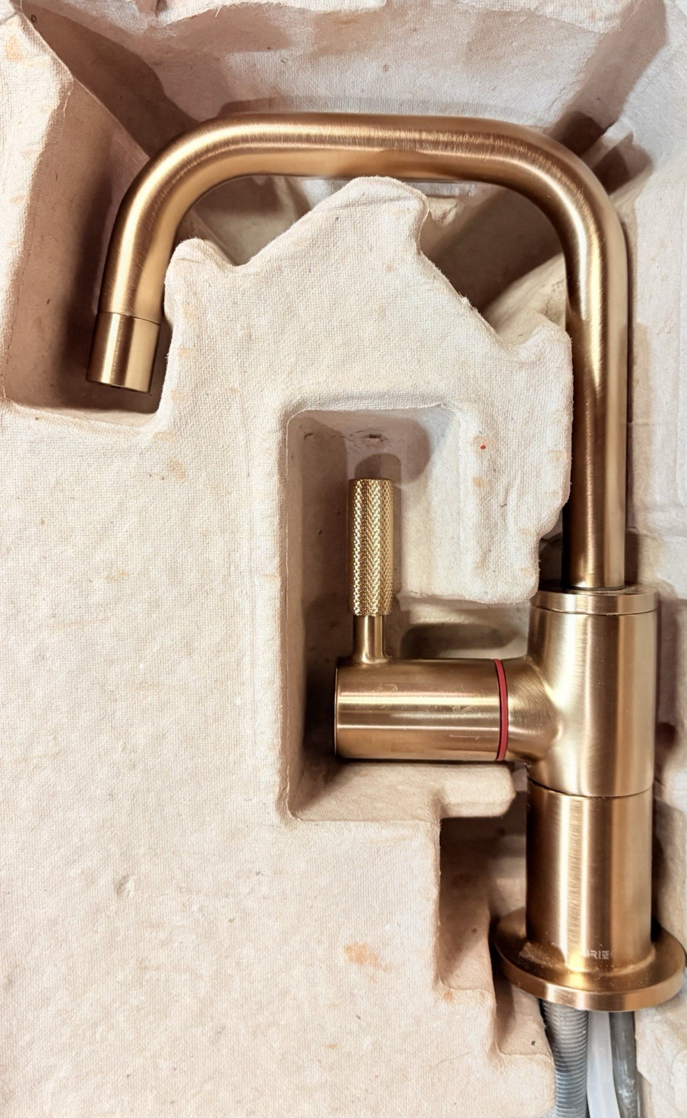 Brizo 61353LF-H-GL Litze Instant Hot Faucet w/ Square Spout & Knurled handle