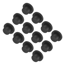 High Temp Silicone Plug t Shaped Silicon Stopper Black 22x14x4mm 12pcs