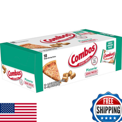 Combos Pizzeria Snacks - Pizza And Pretzels Snack Bags 1.8 Ounce Pack Of 18