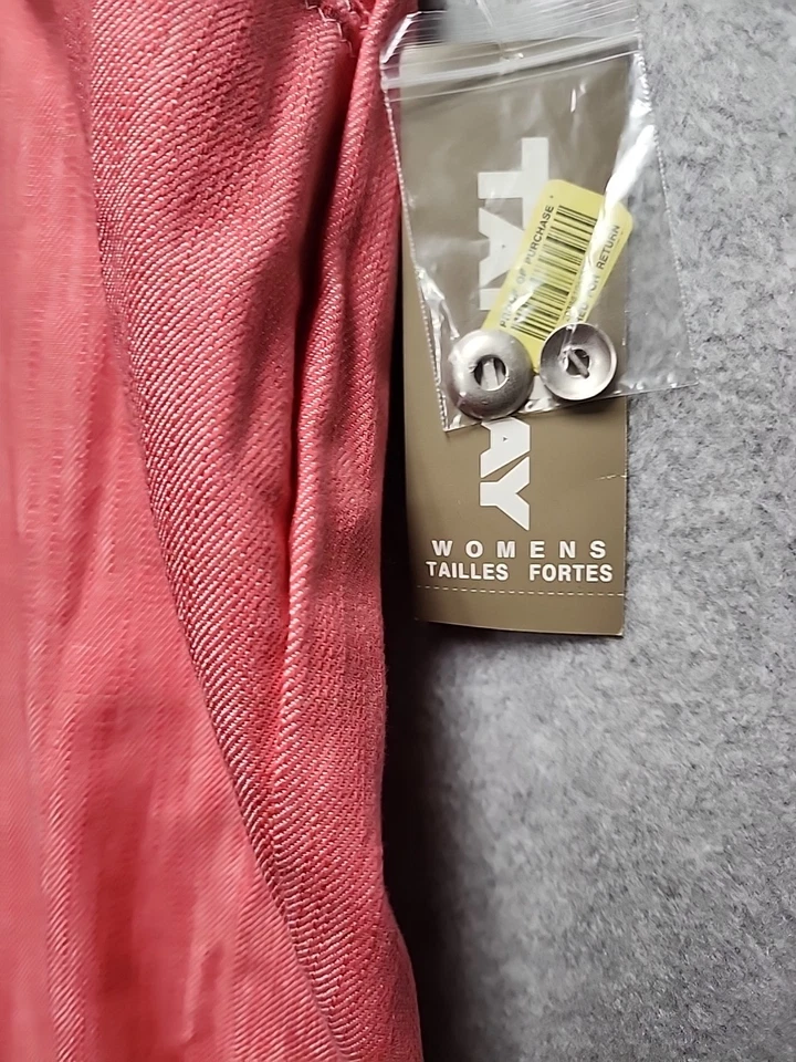 Pantalones Capri Tan Jay Talla Grande Rojo Talla 22W Denim Anchos Nuevos con Etiquetas Foto 2 de 4