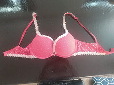 Victoria secret pinkpadded polka dot bra 34 C