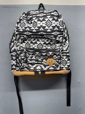 No Boundaries Black and White Aztec Print Geometric Backpack
